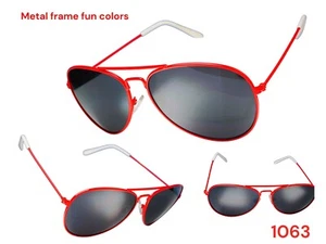 Aviator Fun Neon Color  Woman Sunglasses #1063 - Picture 1 of 1