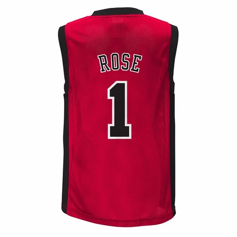 Derrick Rose Chicago Bulls Youth Red Replica Jersey (Youth 4-18) Cover