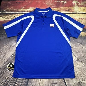 New York Giants Polo Golf Shirt Herren Large NFL Football Blau Performance Stretch - Bild 1 von 9