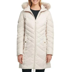 Neu Kenneth Cole Reaction Damen gesteppter gefütterter Daunenmantel Frost Medium - Bild 1 von 5