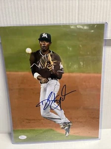 RARE Miami Marlins Dee Gordon Autographed Signed Photo JSA COA 11x14 - Picture 1 of 4