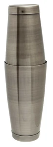 Antique Brass 28oz & 18oz Tin on Tin Boston Cocktail Shaker Bartender Set - Picture 1 of 4