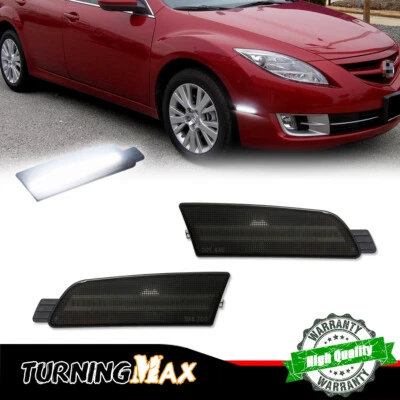 Luces de señalización laterales de guardabarros delantero blanco humo para Mazda 6 2009 2010 2011 2012 2013 Foto 1 de 4