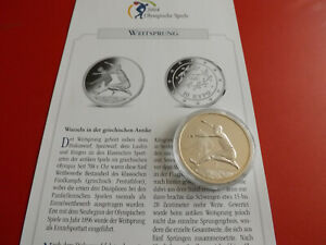 * Griechenland 10 Euro 2004 Silber PP * Olympia 2004 * Weitsprung (Schub58).