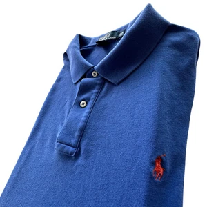 Polo Ralph Lauren Polo Manga Corta Para Hombre Talla 2X Grande Azul Algodón - Imagen 1 de 10