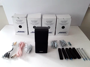 5 Bose Lifestyle Acoustimass Double Cube Surround Speakers /Accessories Untested - Picture 1 of 4