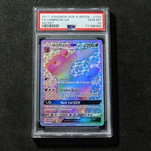 2017 SUN & MOON Umbreon GX 154/149 PSA 10 **GEM MINT** 💎 - 764 In The World!! - Picture 1 of 7