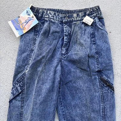 Deadstock 80s Dockers Jeans Men's 30x34 Pleated Denim Levi’s Baggy Acid Vintage - Image 1 of 4