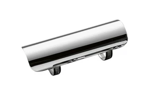 Cubierta cromada para escudo térmico de escape de motocicleta para tuberías de 1,75" de largo - Imagen 1 de 4