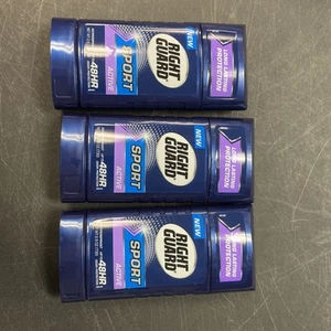 Right Guard Sport Active 48 HR Solid Anti-Perspirant Deodorant 2.6oz LOT of (3) - Picture 1 of 6