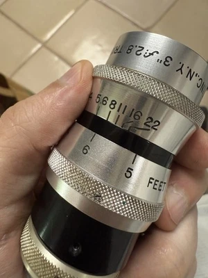 "Lente Bolex H16 N.Y. 3"" 75 mm F/2,8 Meyer Opticraft Trioplan T-6417 montaje C" Foto 1 de 4