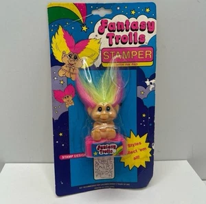 Vintage Fantasy Message Troll with Pink hair New in box - Picture 1 of 3