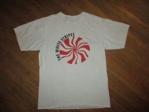 WHITE STRIPES T SHIRT Jack Meg Band Concert vtg? Peppermint Adult SMALL - Picture 1 of 2