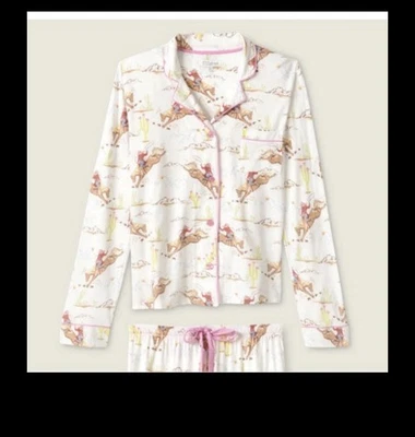 P.J. Salvage PJ Salvage Playful Prints Western PJ TOP ONLY Small NWT - Imagem 1 de 4