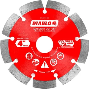 Diablo DMADS0400 4" Diamond Segmented Masonry Cut-Off Blade - Bild 1 von 3