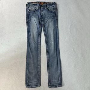 Rock Revival Jena Straight Leg Jeans Women’s 25x30 Stretch Low Rise ￼ - Picture 1 of 12