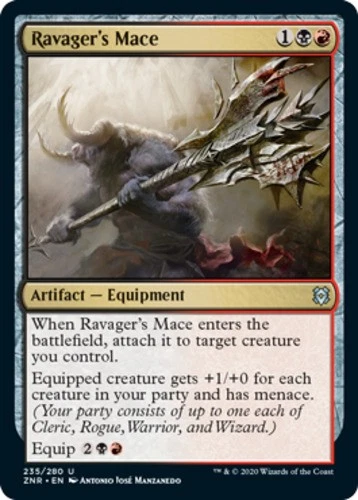 x1 Ravager's Mace - Zendikar Rising - NM - MTG - Image 1 of 1