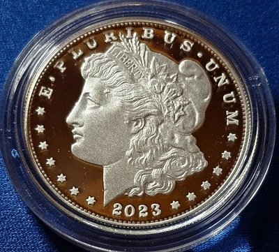 2023-S Morgan Silver Dollar Proof OGP y certificado de autenticidad Foto 1 de 4