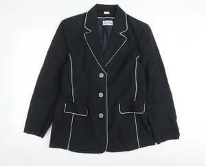 Gabriella Vicenza Women's Black Blazer Size 14 - Picture 1 of 12