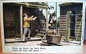 Tarjeta postal de la serie de canciones ilustradas irlandesas MI ROSIE Eismann Wheeler Love 1908 - Imagen 1 de 2
