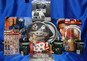 Star Wars Party # 16 Tablecover Napkins Large Bags Stickers Balloons Mandaldrian - Picture 1 of 6