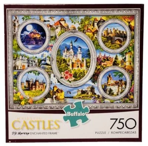 Nuevo Juegos de Búfalo Majestuosos Castillos Marco Encantado 750 Piezas Rompecabezas - Imagen 1 de 1