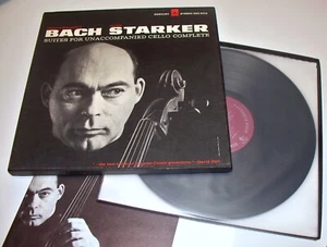 1965 Janos Starker BACH Suites For Unaccompanied Cello 3 x LP Mercury SR3-9016 - Picture 1 of 24