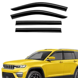 Sun Rain Visors Wind Rain Guards for 2022-2025 Jeep Grand Cherokee - Foto 1 di 9