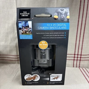 Sharper Image 10x25 Digital Camera Binoculars #1629353, Accs Kit Inc. New - Picture 1 of 15