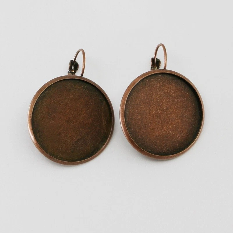 Pendiente de aro de alambre con palanca de latón 100 piezas hágalo usted mismo configuración encontrar bandeja de 8 ~ 25 mm Foto 1 de 4