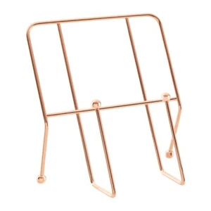 Reyna Recipe Cookbook Stand With Coopper Finish Contemporary Home Kitchen Copper - Picture 1 of 1