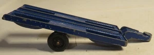 Vintage Blue Tootsie Toy Cycle Trailer Metal Die Cast Motorcycle Cycle-Trailer - Picture 1 of 19