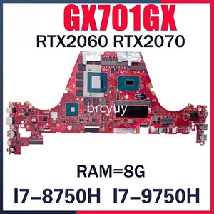 GX701GX For ASUS ROG S17 GX701 GX701GV GX701GXR GX701GXH Motherboard I7-9750H - Picture 1 of 3