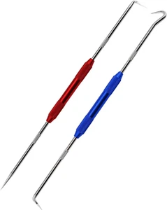 2pz Gancio Utensile Scriba Doppia Punta in Metallo per Macchinisti, Tecnici o - Foto 1 di 4