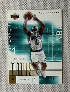 2001-02 Upper Deck Flight Team High Class /50 Baron Davis #9 Gold SP