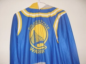 Rare 2024 Golden State Warriors NBA Adult One Piece Mansie Medium Pajamas - Picture 1 of 2
