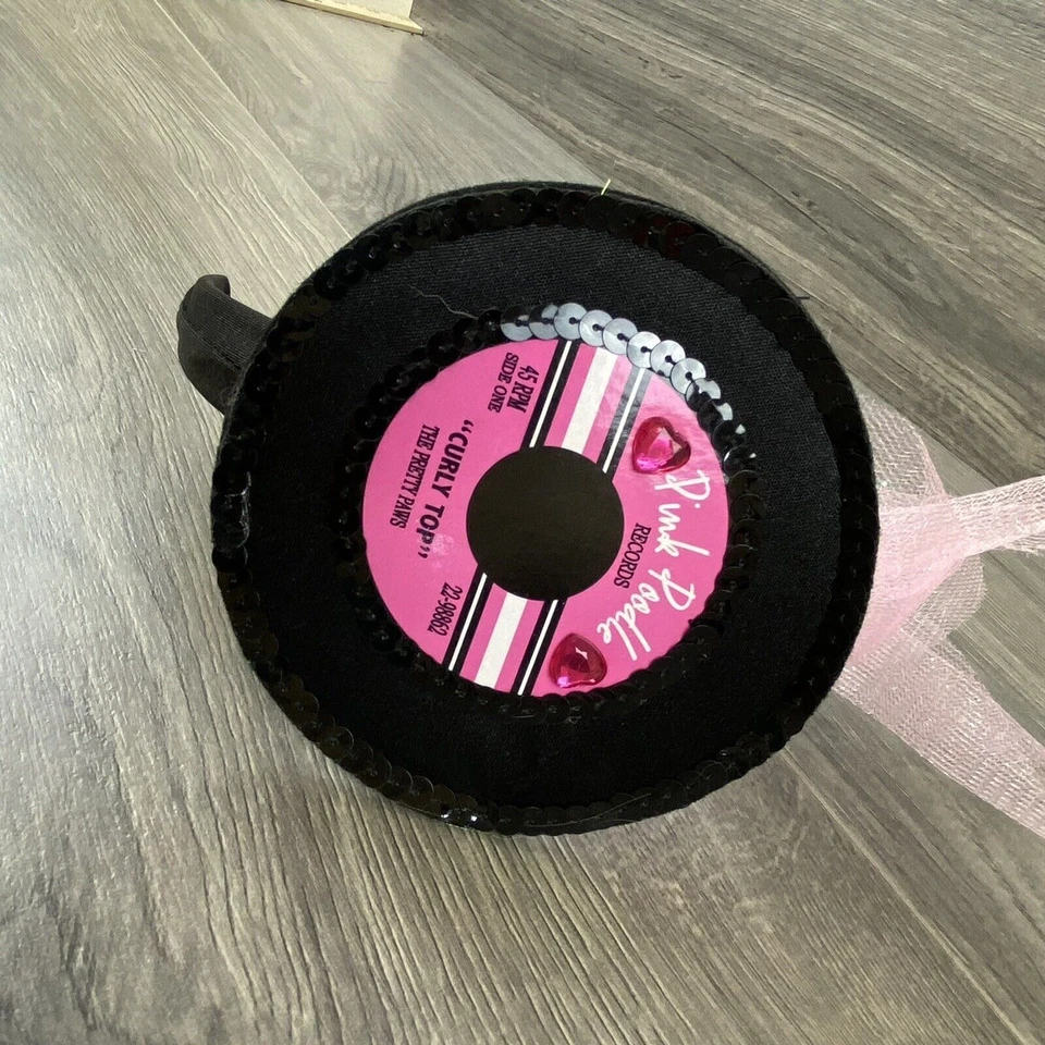 Diadema Disco Caniche Rosa Años 50 Disfraz Halloween Accesorio de Vestir Foto 1 de 4