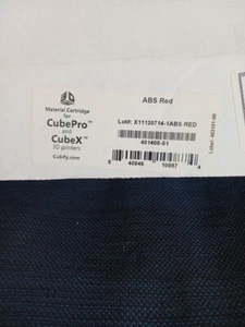 Material Cartridge For Cubepro &CubeX. RED - Picture 1 of 6