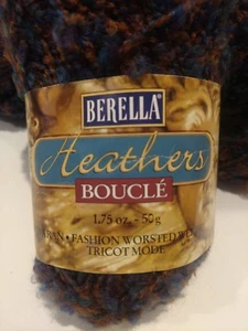 Bernat Burella Heathers Boucle Yarn -50g Skeins- SOLD INDIVIDUALLY "forest" - Picture 1 of 6