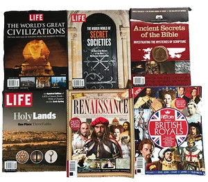 LIFE History Magazines Lot (6) Secret Societies Bible Royals Civilizations VG - Picture 1 of 1