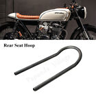 Silver 1" Retro Upswept Rear Seat Loop Hoop Tracker End For Cafe Racer Suzuki Xs