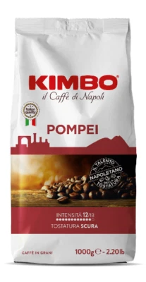 6 KG Caffè in Grani KIMBO Miscela POMPEI - BUSTE DA 1 KG CADAUNA -