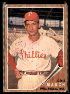 1962 Topps #374 Gene Mauch - Imagen 1 de 2