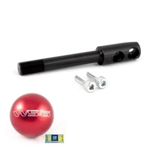 82-02 Trans Am Red WS6 Manual Shift Knob w/ Black Short Throw Shifter Stick - Picture 1 of 6