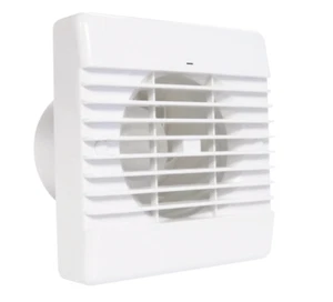 Ventilador Extractor Baño Silencioso con Temporizador 4" 100mm Axial - Airvent 406958 - Blanco - Imagen 1 de 15