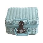 Reasket Woven Suitcase Hand Woven Photography Props Home Decoration Storage J1H7