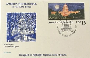 KMC Venture UX138 US Capitol at Night America the Beautiful Postkarte - Bild 1 von 1