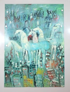 Póster Purvis Young FREEDOM IN THE CITY - Rosa Firmado 26x36 (A10-i19) - Imagen 1 de 9