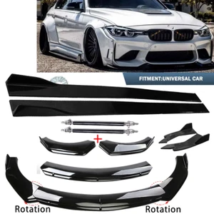 Front Bumper Lip Spoiler Diffuser Splitter Side Skirt For BMW 750Li 228i 328xi - Picture 1 of 23