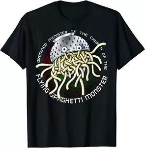 NUEVA CAMISETA LIMITADA Ordenada Ministro Iglesia del Volador FSM - HECHA EN EE. UU. - Imagen 1 de 12